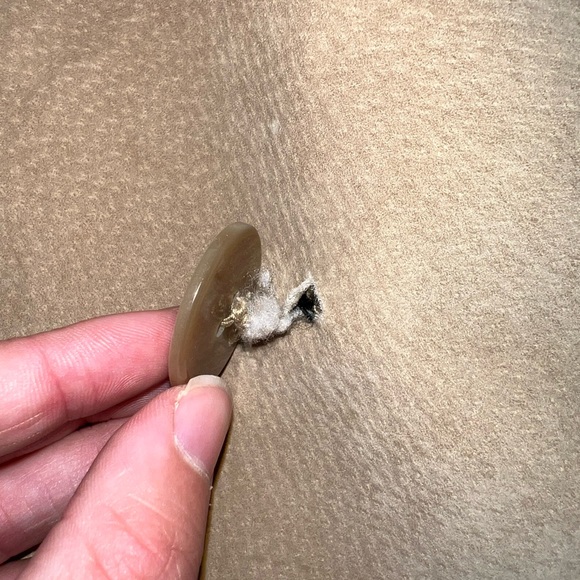 Vintage suede fur trench coat - Picture 4 of 7